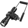 thumbnail image 1 of Linterna LED táctica con alto nivel de lúmenes, resistente al agua, correa con interruptor, 1 batería recargable y cargador para caza y acampada, 1 of 4