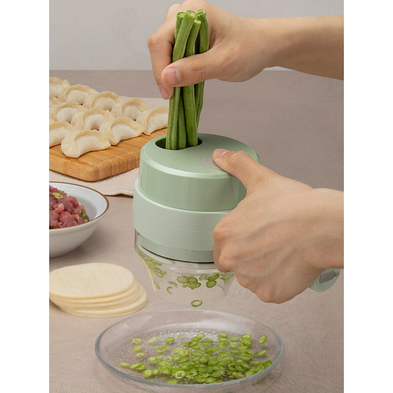 Kitexpert Manual Food Processor Vegetable Chopper Garlic Slicer Onion Cutter  Vegetable Slicer Garlic Mincer Bpa-Free Food-Safe Materials Gray 900ml