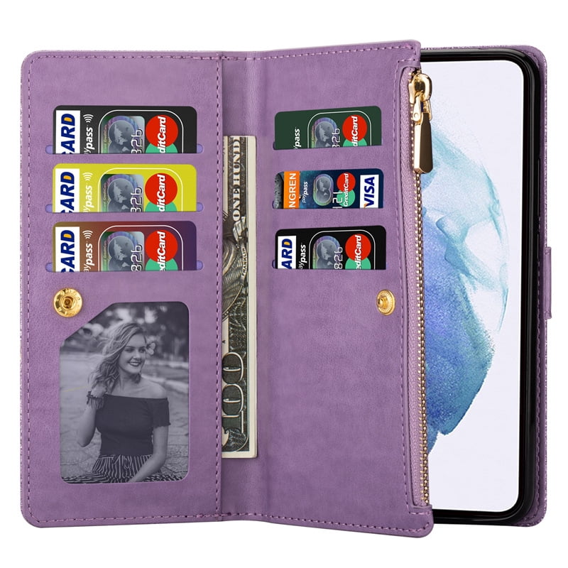 Fashion retro style Shiny Flip Wallet Phone Case For Samsung S25 Edge S24 Ultra S23 FE S22 S21 S25ultra s24plus A36 A26 A56 A16 A06 A55 A15 A35 A05 A25 Card Slots Protective Leather Cover