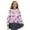 Butterfly Purple Pink, variant on Girls Casual Cardigan, Playful Print Long Sleeve Cover-Up, Lightweight Polyester Button Front Jacket Tops with Stylish Print, Machine Washable, Sizes 13-14, Otter Starfish Conch Blue