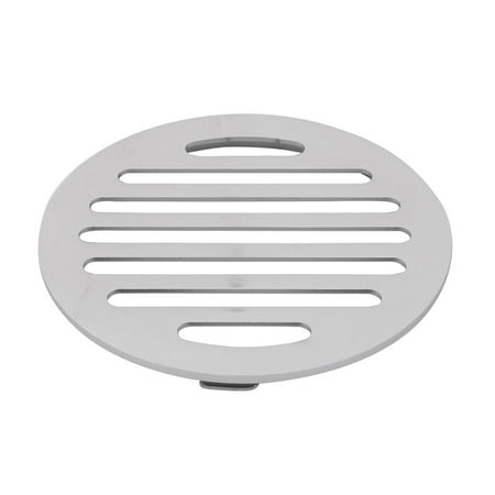 Round Shower Drain - Household Round Water Hair Filter Shower Floor Drain Cover Lid Silver Tone