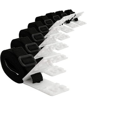 Depato 8 Pieces Swimming Pool Cover Reel Straps and Reel Mounting Clips Pool Solar Cover Reel for In-Ground Pool Reel Solar Tube