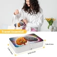 thumbnail image 5 of Brain PU Leather Necklace Holder with Removable Compartment and Portable Jewelry Stand Earring Holder Jewelry Box, 5 of 6