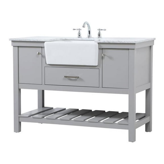 48 inch single bathroom vanity in grey