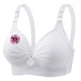 thumbnail image 5 of Wiyuqeen Bras for Women No Underwire Pink Ribbon Supportive Everyday Bras Plus Size Full Coverage Push up Bralettes, 5 of 5