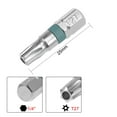 thumbnail image 2 of Uxcell 1/4" Hex Shank 1" Length T27 S2 Steel Security Torx Screwdriver Bit 4 Pack, 2 of 5