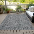 thumbnail image 6 of Addison Rugs Chantille Indoor/Outdoor Transitional Floral Gray Washable Rectangle Rug, 8' x 10', 6 of 6