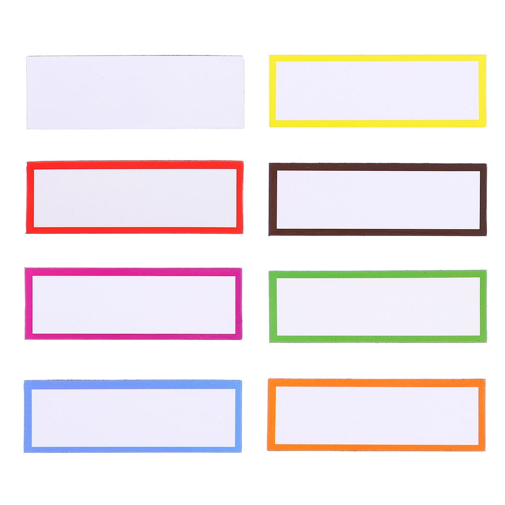 40pcs Writable Dry Erase Labels Name Plate Tag Labels