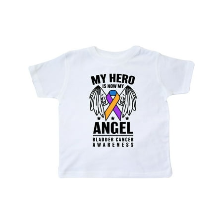 

Inktastic My Hero is Now My Angel Bladder Cancer Awareness Gift Toddler Boy or Toddler Girl T-Shirt