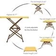 thumbnail image 2 of Plannu Petite Table Pliante, Plateau de Télévision Réglable, Table de Dîner Portable, Léger, Sans Assemblage, Facile à Plier et à Ranger, Bureau Robuste pour une Utilisation Extérieure Intérieure au Bureau de Jardinage, Blanc, 2 of 4