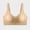 Beige, variant on Xdegoge Front Closure Sports Bras for Women with Zipper High Impact Lifting Wireless Full Coverage Bralettes Lace Yoga Wirefree Breathable Comfort Running Bra