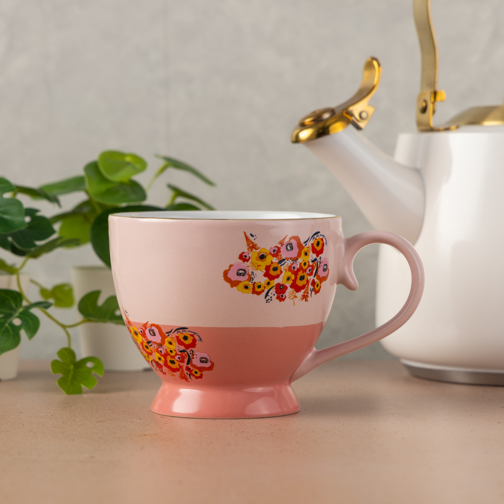 Emily In Paris, Ceramic Tea Mug, 14.8 fl oz, Pink