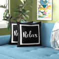 thumbnail image 5 of Outdoor Waterproof Throw Pillow Covers 16x16 Inches Set of 2 Black and White Pillows Cover for Patio Furniture Garden Porch, 5 of 6