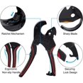 thumbnail image 3 of PVC Plastic Pipe Cutter Ratchet Cutter with Spare Blade, 42mm Pipe and Tube Cutter, Plumber Cutting Heavy Duty Pipe for PVC CPVC PEX PE PPR Maintenance Workers, 3 of 5