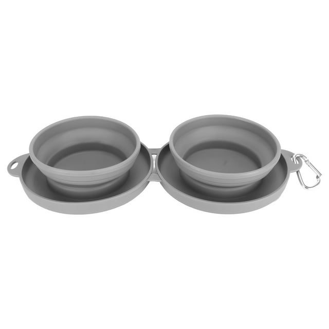 Cuenco De Agua Para Comida Para Mascotas, Seguro 2 En 1, Cuenco Plegable Para Perros, A Prueba De Fugas, Fondo Antideslizante, Multiusos Para Caminar Al Aire Libre