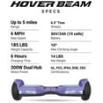 thumbnail image 4 of Voyager HoverBeam Purple Hoverboard with Light-up Wheels and Footboard, 185lb limit., 4 of 10