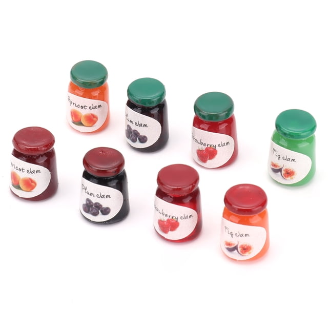 Mini mermeladas lindos modelos de comida vívida mano de obra cuatro estilos para decoraciones de accesorios de casa de muñecas ANGGREK Otros