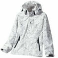 thumbnail image 2 of POROPL Plus Size Rain Jacket for Women Waterproof Hooded Zipper Casual Outdoor Windbreaker Jacket, 2 of 7