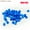 Blue, variant on 800PCS FLAT Tile 1x1 Dots Round Bricks 35381 98138 MOC DIY Building Blocks Parts for Mosaic Portrait Art Design Children Toys