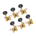 thumbnail image 3 of xinxixnxx 3R3L String Tuning Peg Tuner Open Oval Button Heads for Classic Folk Guitar, 3 of 8