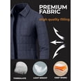 thumbnail image 6 of Packable Women Puffer Jacket Lightweight Synthetic Insulated Warm Sheller Navy Blue Jacket-L, 6 of 9