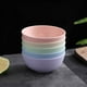 thumbnail image 5 of Juego de 5 Cuencos de Plástico Antideslizantes con Pajita de Colores: Cuencos Pequeños para Sopa y Fideos para Niños y Uso Doméstico, Vajilla Duradera Reforzada con Fibra., 5 of 7