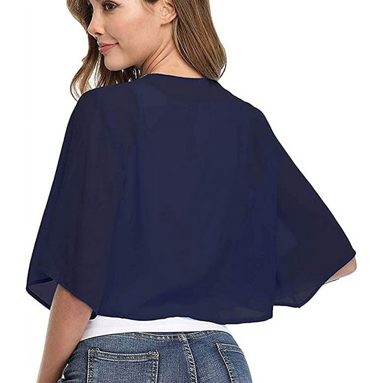 Navy blue bolero sweater discount