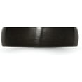 thumbnail image 4 of Chisel Stainless Steel Brushed Black IP-plated 6.2mm Band - Ring Size 11.5, 4 of 8