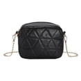 thumbnail image 2 of Bolsa de mensajero a cuadros, cadena de moda, pequeñas bolsas de hombro cuadradas para el trabajo negro Ndcxsfigh Para Estrenar, 2 of 3