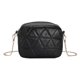 thumbnail image 1 of Bolsa de mensajero a cuadros, cadena de moda, pequeñas bolsas de hombro cuadradas para el trabajo negro, 1 of 3