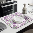 thumbnail image 2 of Microfibre Drying Mat for Kitchen Pioneer Dish Drying Drainer Mat Absorbent Colorful Floral Drying Mat Washing Up for Glass, Plate & Cup 16inch X 18inch, 2 of 7