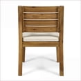 thumbnail image 4 of Outdoor Dining Chairs, Set of 2, Rustic, Water-Resistant Beige Cushion, For Patio Dining |Acacia Wood|Natural, 4 of 13