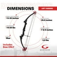 thumbnail image 3 of Genesis Archery Compound Bow w/Adjustable Sizing, Left-Handed (2 Pack), 3 of 11