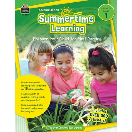 Summertime Learning: Summertime Learning, Second Edition (Prep. for Gr. 1) (Paperback)