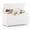White, variant on Yoneston Kids Wooden Toy Box Flip-top Storage Chest Bench with Safety Hinged Lid, Gray