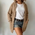 thumbnail image 2 of Wenini Women's Hooded Cable Knit Cardigan Sweater with Pockets 2026 Fall Trendy Coat Jacket, 2 of 5