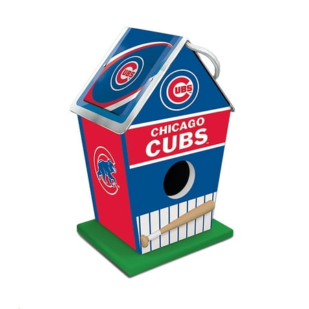 MasterPieces Officially Licensed MLB Chicago Cubs outdoor wood birdhouse!
