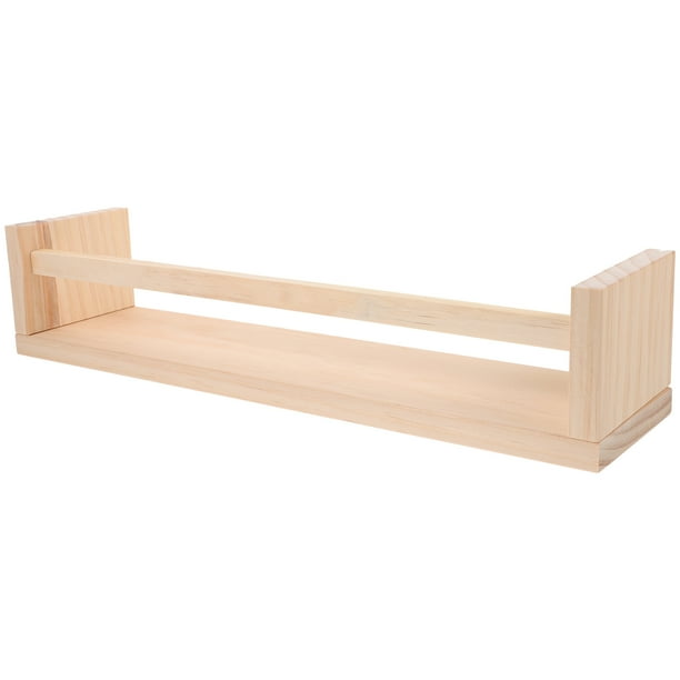 GOOHOCHY Estante rústico de madera para cuadros, estante flotante de pared, estantería para guardería, estantería para fotos.