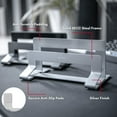 thumbnail image 2 of Macally Vertical Laptop Stand for Desk - Adjustable Vertical Laptop Holder Desk for Universal Compatibility - Save Space & Improve Airflow with Closed MacBook Stand Dock (Pro/Air) - Weighted Frame, 2 of 9