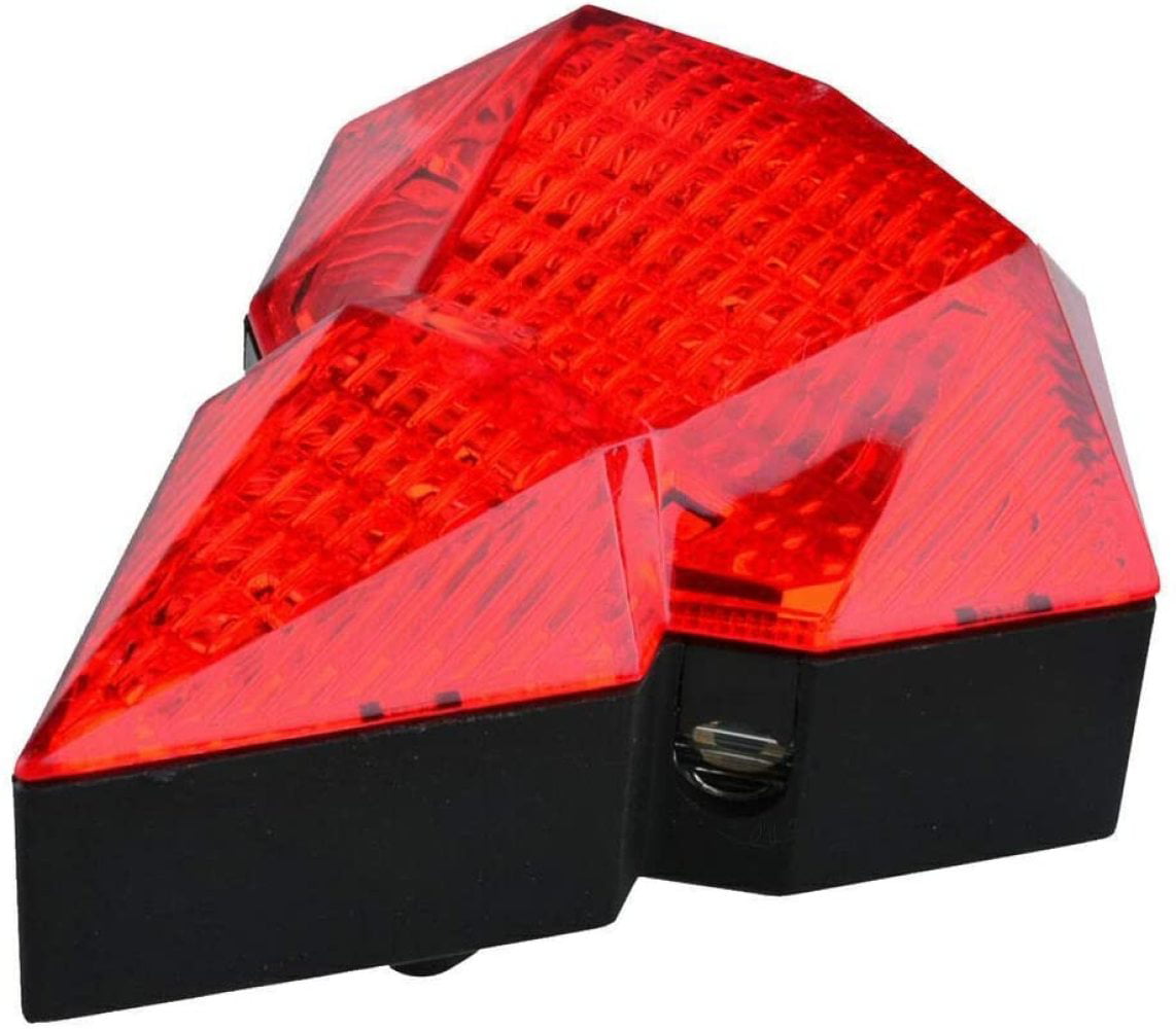 Waterproof 8LED 2 Laser Bike Bicycle Light Rear Tail Flashing Safe Warning Lamp 