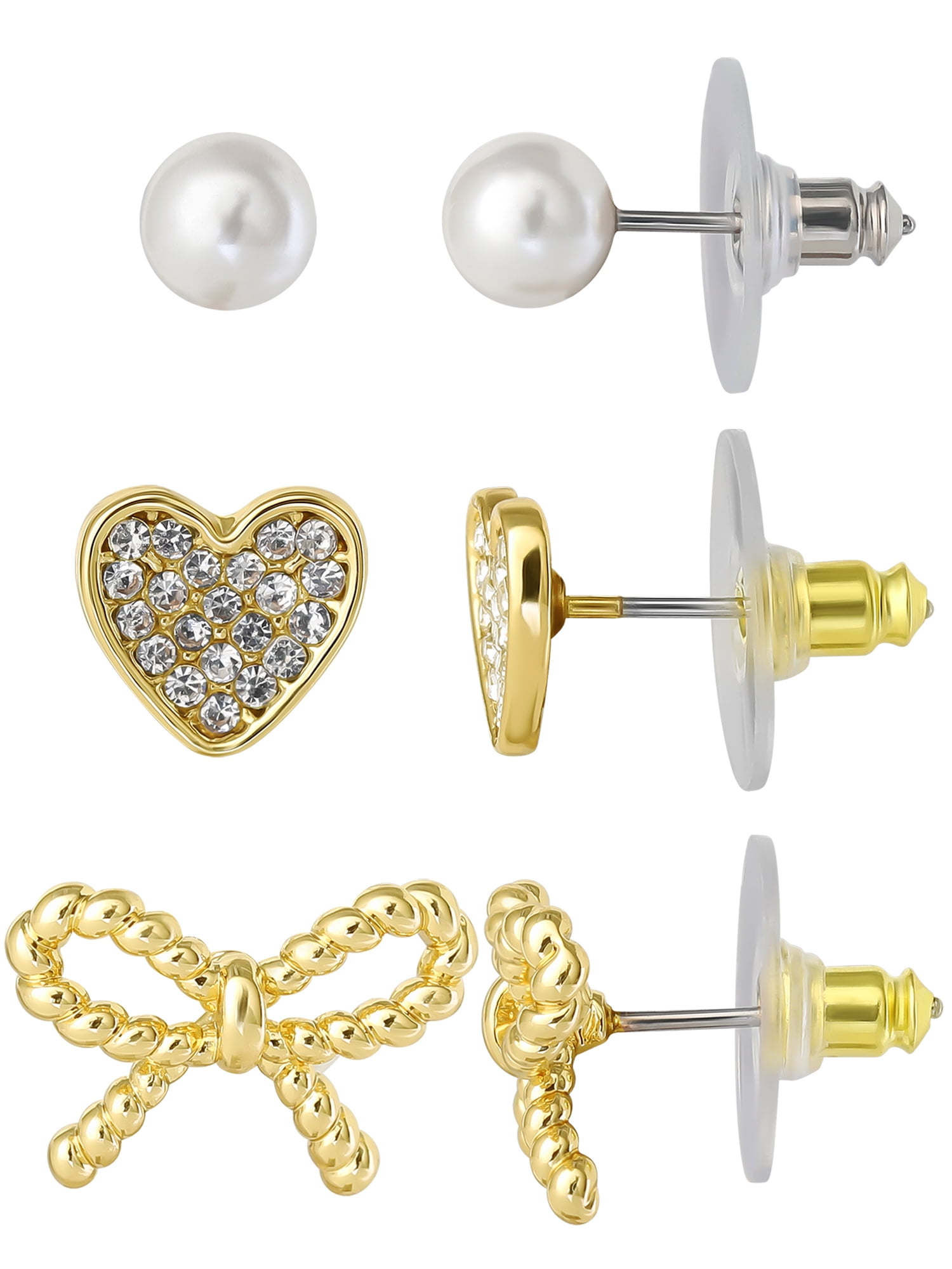 Celebrity Pink Women’s Three Pair Earring Set