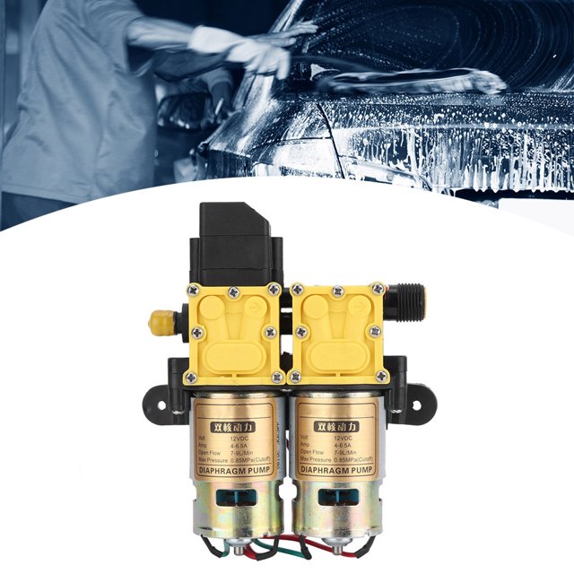 Bomba de refuerzo de pulverizador de doble cabezal de 12 V bomba de agua de pulverizador agrícola de alta presión de repuesto suministros de riego ANGGREK Otros