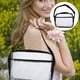 thumbnail image 5 of BRIGHTFUFU Bolsa de cuerpo cruzado Bolsa de cuadrícula de PVC transparente bolsa de hombro bolsa de almacenamiento antiestático, 5 of 7
