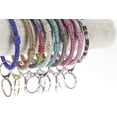 thumbnail image 4 of Key Ring & Wrist Bangle Bracelet - Round Circle Keychain Organizer Hands-Free Wrist Holder Snake, 4 of 9