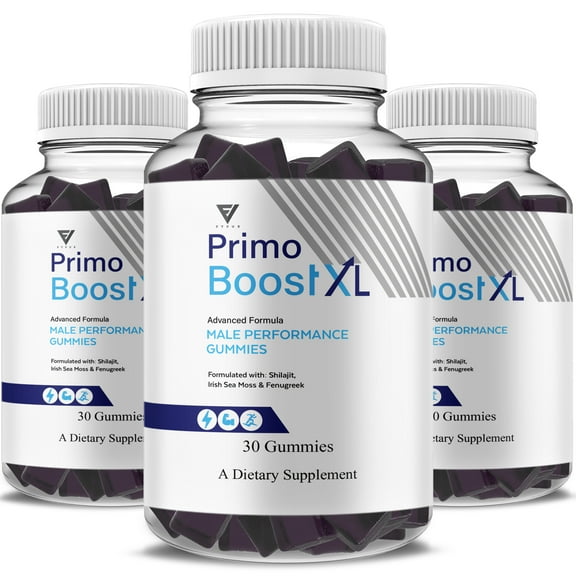 (3 Pack) Primo Boost XL Gummies, Primo Boost XL Advanced Overall Health and Performance Support Supplement (90 Gummies)