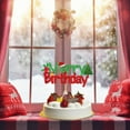 thumbnail image 3 of Merry Birthday Banner Red Green Glittery Christmas Birthday Banner for Christmas Birthday Party Decor Xmas Birthday Supplies, 3 of 5