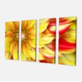 thumbnail image 1 of Designart - Fleur Fractale Rouge Jaune Tournante - Tableau Floral sur Toile, 1 of 1