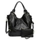 thumbnail image 1 of Bolso de mano ITSCOSY de piel sintética a la moda con hombros holgados, negro, 1 of 7