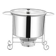 thumbnail image 4 of GROWTH TANK Round with Lid Hotpot Pot for Party Restaurant Pasta, Noodles, Egg without Handle, 4 of 9