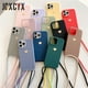 thumbnail image 2 of Funda de teléfono suave con cordón para collar cruzado de amor chapado para iPhone 14 13 12 Pro Max 11 MiNi XS XR X 8 7 Plus SE Tan Jianjun unisex, 2 of 2
